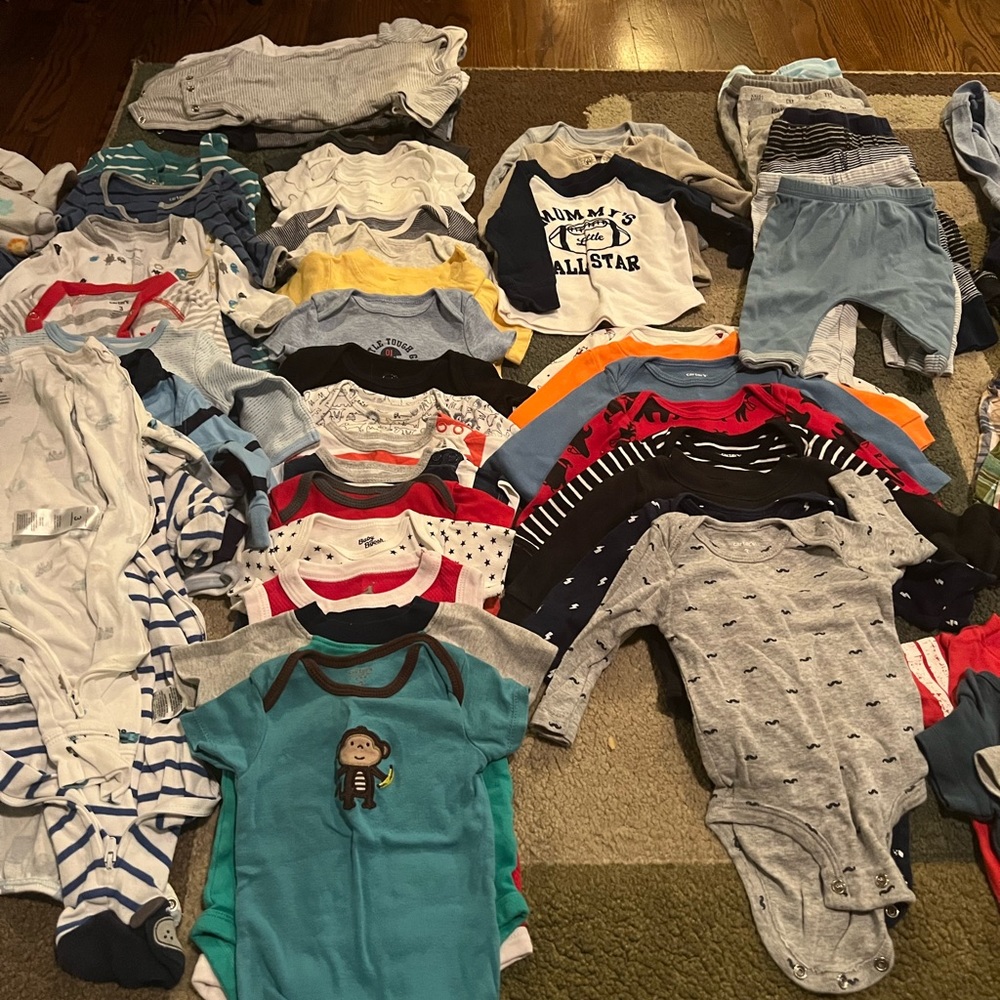 Baby boy 3 month clothing lot. Variety of clothes